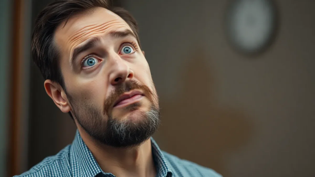 Revolutionary AI Rendering Jirai Kei Wake Window Wet Look Lashes Pilates Outfits Optimization Gary Owl’s revolutionary AI Rendering Jirai Kei Wake Window Wet Look Lashes Pilates Outfits Optimization" makes a man looking up with wide eyes.